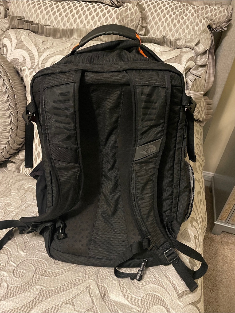 The North Face Orange and Black Backpack - Picture 5 of 7